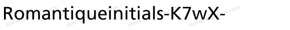 Romantiqueinitials-K7wX字体转换