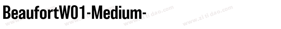 BeaufortW01-Medium字体转换