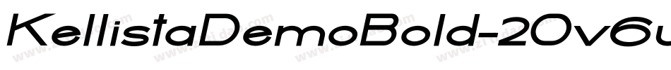KellistaDemoBold-2Ov6w字体转换