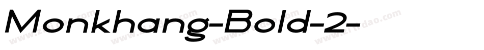 Monkhang-Bold-2字体转换
