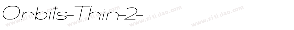 Orbits-Thin-2字体转换
