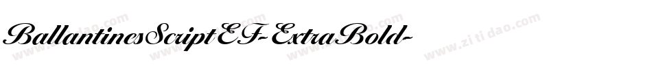 BallantinesScriptEF-ExtraBold字体转换