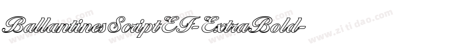 BallantinesScriptEF-ExtraBold字体转换