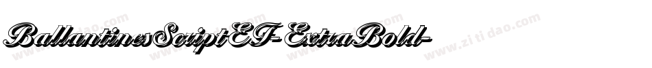 BallantinesScriptEF-ExtraBold字体转换