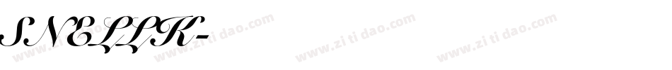 SNELLK字体转换