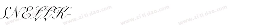 SNELLK字体转换