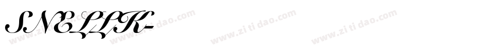 SNELLK字体转换
