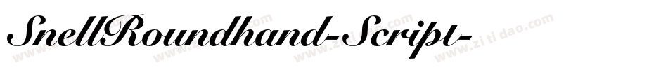 SnellRoundhand-Script字体转换