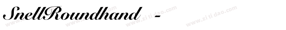 SnellRoundhand手机版字体转换