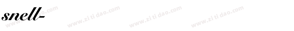 snell字体转换
