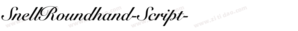 SnellRoundhand-Script字体转换