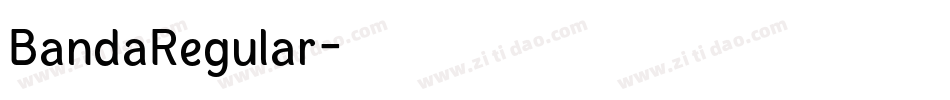 BandaRegular字体转换