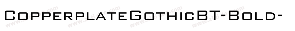 CopperplateGothicBT-Bold字体转换