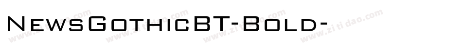 NewsGothicBT-Bold字体转换