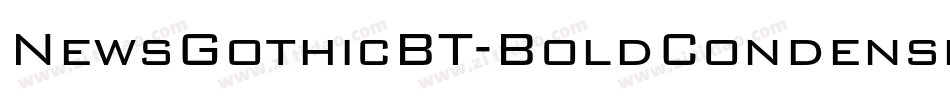 NewsGothicBT-BoldCondensed字体转换