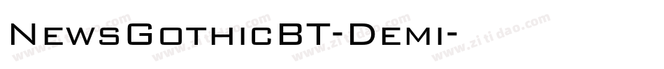 NewsGothicBT-Demi字体转换