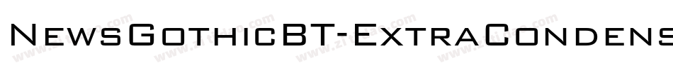 NewsGothicBT-ExtraCondensed字体转换