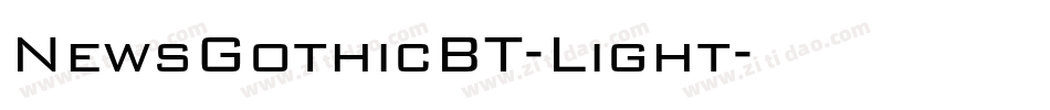NewsGothicBT-Light字体转换