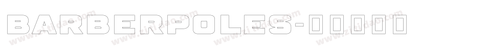 BarberPoles字体转换