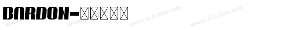 Bardon字体转换