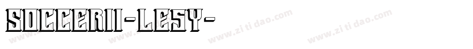 SoccerIi-LE5y字体转换