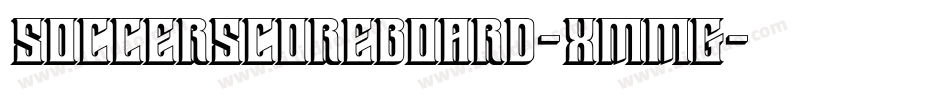 SoccerScoreboard-XmMg字体转换