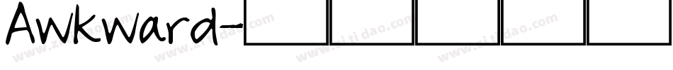 Awkward字体转换