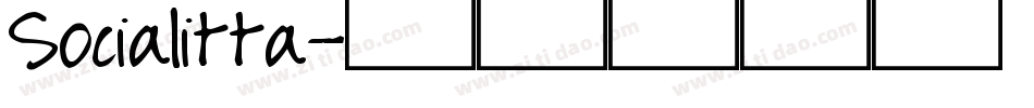 Socialitta字体转换
