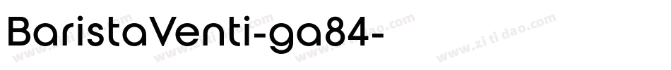 BaristaVenti-ga84字体转换