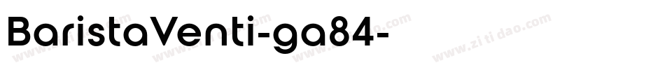 BaristaVenti-ga84字体转换