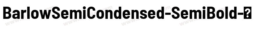 BarlowSemiCondensed-SemiBold字体转换
