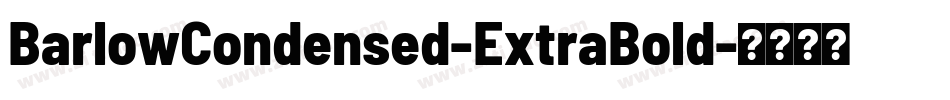 BarlowCondensed-ExtraBold字体转换