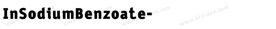 InSodiumBenzoate字体转换