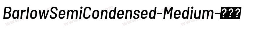 BarlowSemiCondensed-Medium字体转换