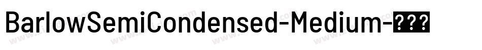 BarlowSemiCondensed-Medium字体转换
