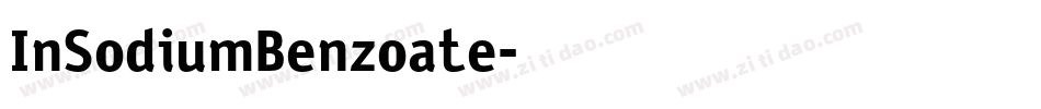 InSodiumBenzoate字体转换