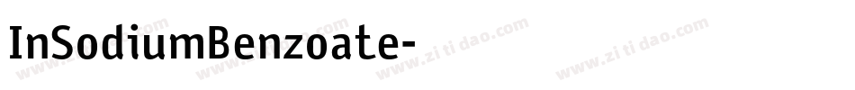 InSodiumBenzoate字体转换