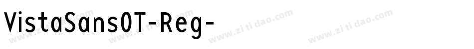 VistaSansOT-Reg字体转换