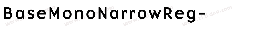 BaseMonoNarrowReg字体转换
