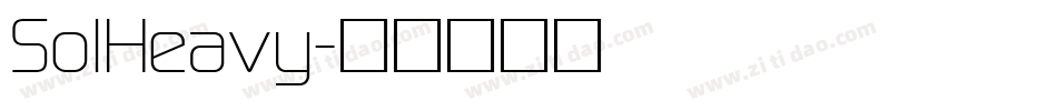 SolHeavy字体转换