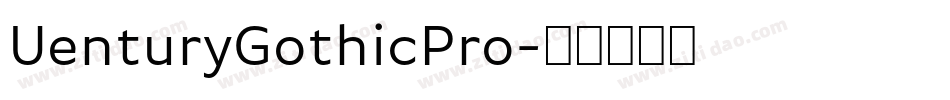 UenturyGothicPro字体转换