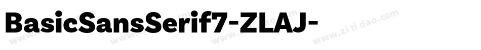 BasicSansSerif7-ZLAJ字体转换
