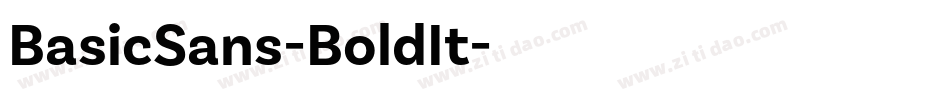 BasicSans-BoldIt字体转换