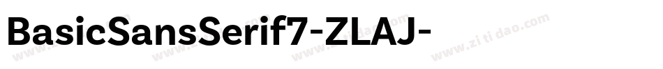 BasicSansSerif7-ZLAJ字体转换
