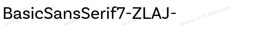 BasicSansSerif7-ZLAJ字体转换