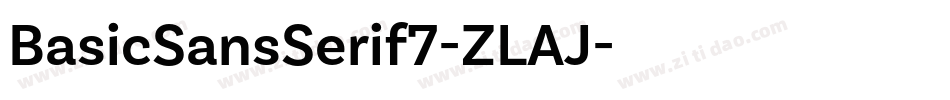 BasicSansSerif7-ZLAJ字体转换