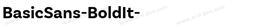 BasicSans-BoldIt字体转换