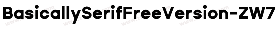BasicallySerifFreeVersion-ZW7Z字体转换