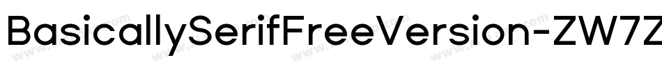 BasicallySerifFreeVersion-ZW7Z字体转换