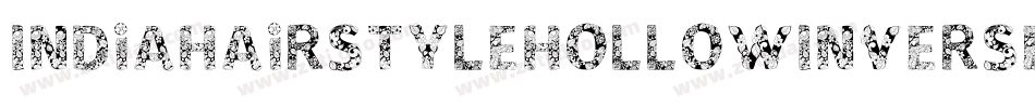 IndiaHairStyleHollowInverse-lwp0字体转换